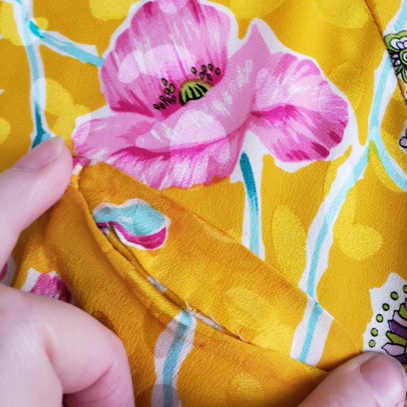 Vintage 80s/90s Luciano Choi 100% Silk Dress with matching scarf - Picture 13 of 15